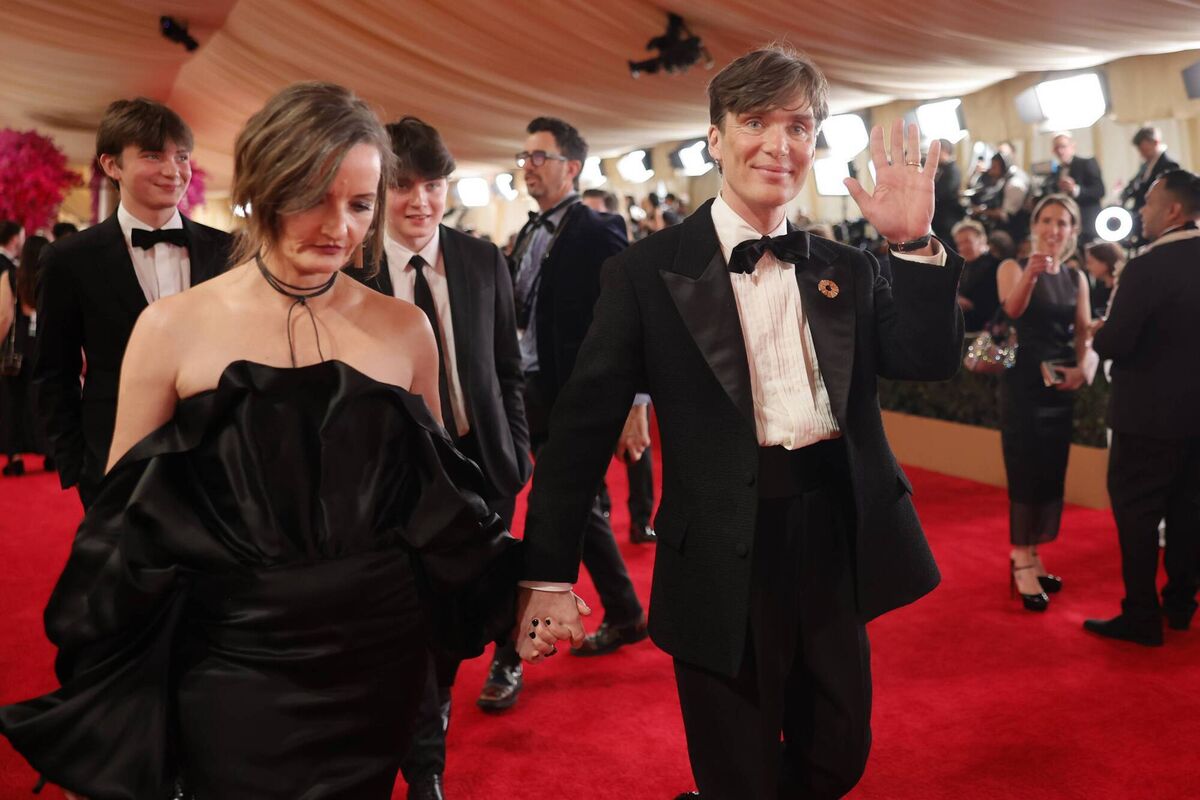 Cillian Murphy with his wife Yvonne, and sons Malachy and Aran at the Academy Awards. Picture: Emma McIntyre/Getty Images Cillian Murphy with his wife Yvonne, and sons Malachy and Aran at the Academy Awards. Picture: Emma McIntyre/Getty Images
