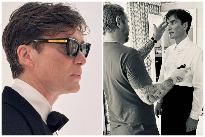 A close-up look at Cillian's hair on the night, styled by Limerick-born Gareth Bromell