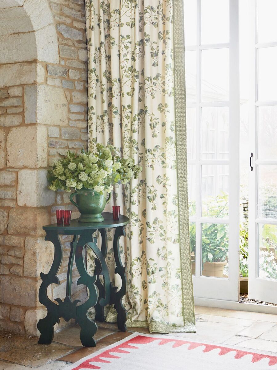  The Greenacre Leaf fabric from Colefax &amp; Fowler.