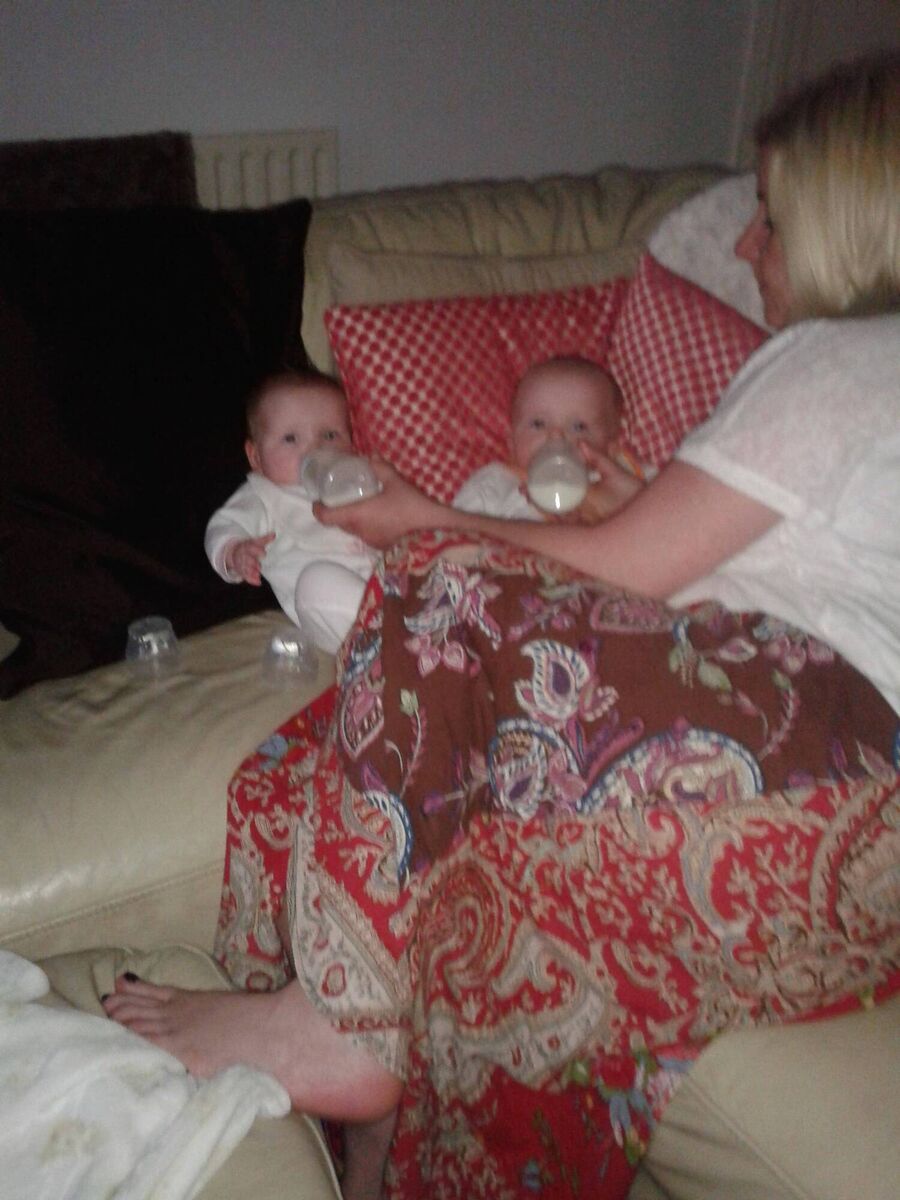 Yvonne Reddin and her twins Sonny and Connie