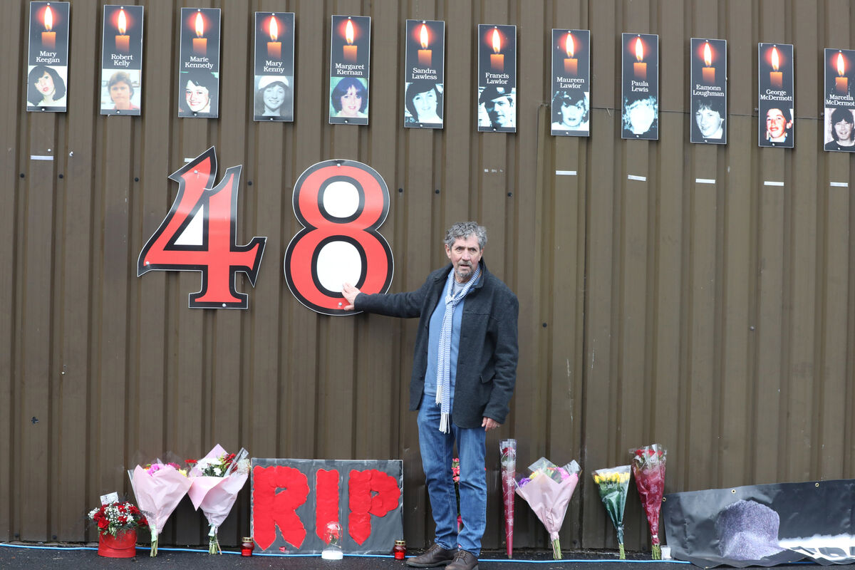 Charlie Bird at the site of the Stardust fire in Artane, Dublin. Picture: Leah Farrell/RollingNews.ie