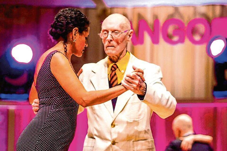 James McManus and his Argentine dance partner Lucia Seva from the Waterford Tango Community.