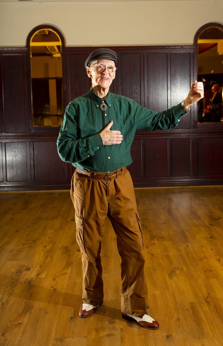 Jim McManus was still dancing at age 100. Picture: Mary Browne