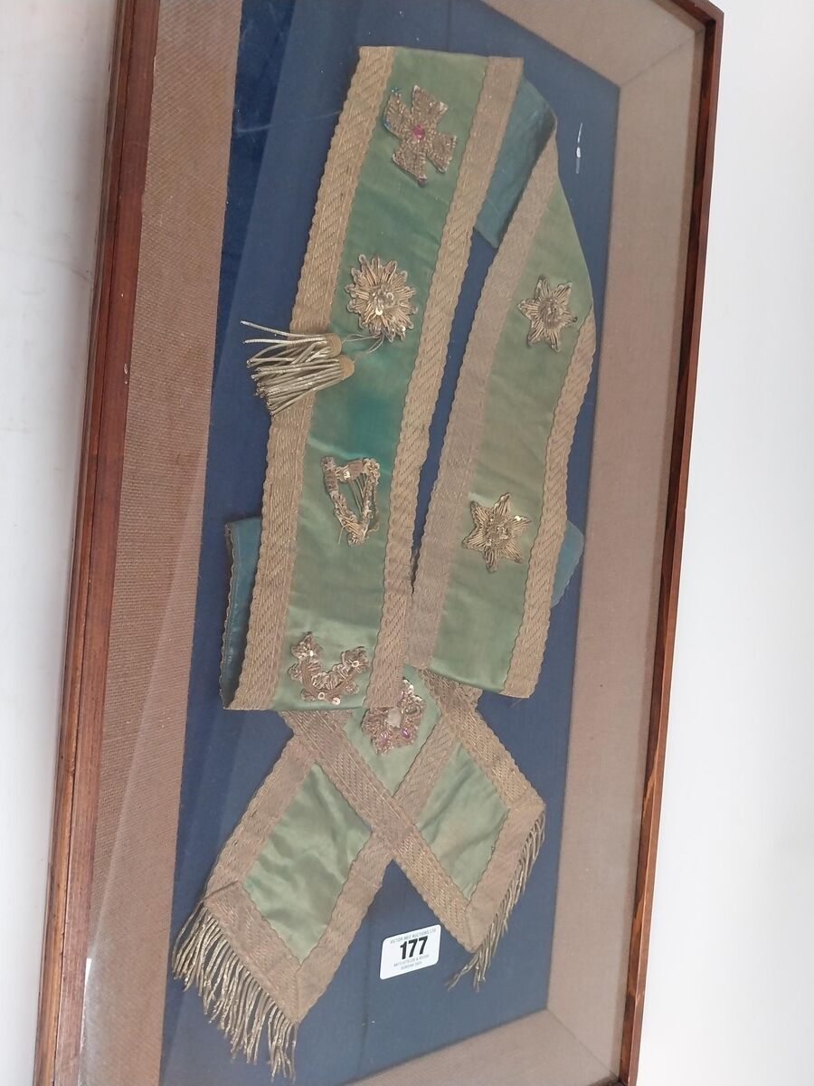 A 19th-century Fenian sash at Victor Mee.
