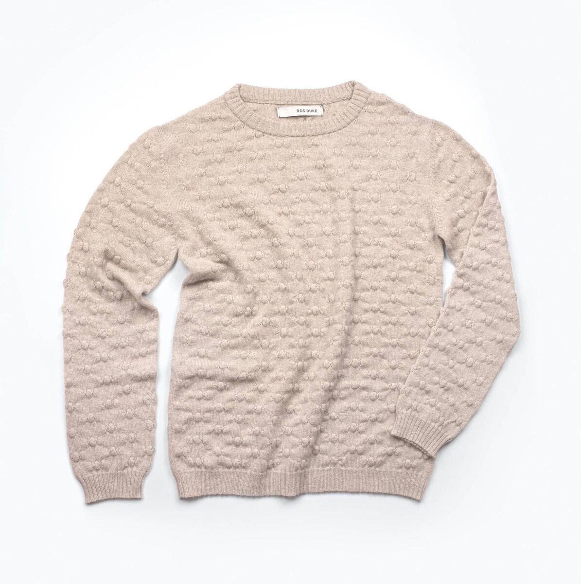 Polka sweater in Oatmeal, €510, Ros Duke Polka sweater in Oatmeal, €510, Ros Duke