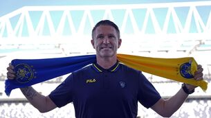 <p>DUFF LOVE: Former Ireland soccer great Robbie Keane poses for photographers in Tel Aviv, Israel. AP Photo/Ariel Schalit.</p>