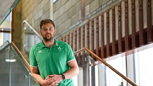 <p>LOVING CHALLENGE: Iain Henderson poses for a portrait after an Ireland rugby media conference at the IRFU High Performance Centre at the Sports Ireland Campus in Dublin. Photo by Brendan Moran/Sportsfile</p>
