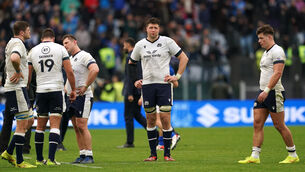 <p>Grant Gilchrist was dejected after losing to Italy on Saturday (Adam Davy/PA)</p>