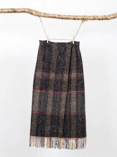 Classic weave skirt, The Tweed Project, €290 Classic weave skirt, The Tweed Project, €290
