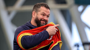 <p>TOGGING OUT: Head coach Andy Farrell. Pic: INPHO/Dan Sheridan</p>