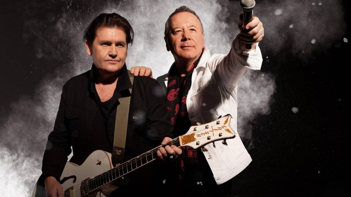 Simple Minds' Charlie Burchill &amp; Jim Kerr. Pic: Paul Cox