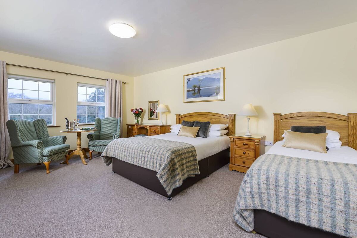 One of the ten en suite guest bedrooms One of the ten en suite guest bedrooms