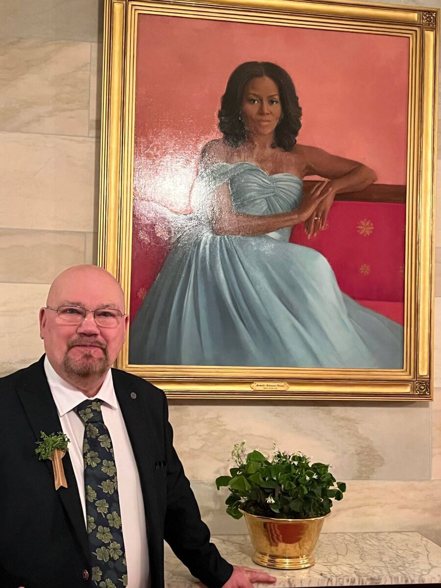 Sean Daly pictured at the White House in 2022.