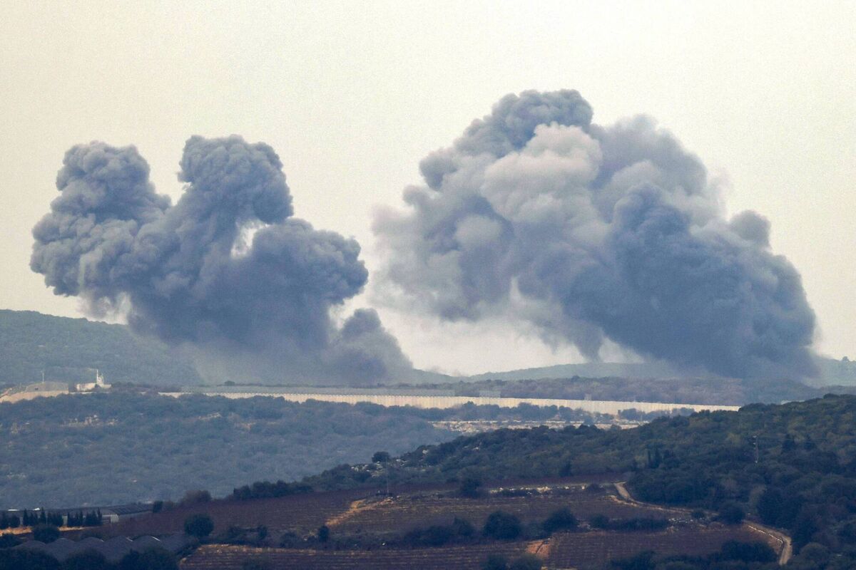 This picture taken from a position along the border in northern Israel on December 27, 2023 shows smoke billowing in the southern Lebanese village of Marwahin following Israeli bombardment amid ongoing cross-border tensions as fighting continues between Israel and Hamas militants in the Gaza Strip. File Picture: Jalaa Marey/AFP via Getty This picture taken from a position along the border in northern Israel on December 27, 2023 shows smoke billowing in the southern Lebanese village of Marwahin following Israeli bombardment amid ongoing cross-border tensions as fighting continues between Israel and Hamas militants in the Gaza Strip. File Picture: Jalaa Marey/AFP via Getty