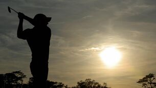 <p>PONTE VEDRA BEACH, FLORIDA - MARCH 14: Wyndham Clark of the United States plays his shot from the 18th tee during the first round of THE PLAYERS Championship on the Stadium Course at TPC Sawgrass on March 14, 2024 in Ponte Vedra Beach, Florida. (Photo by Kevin C. Cox/Getty Images)</p>