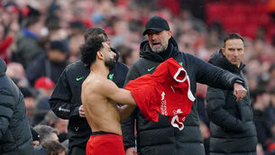 <p>Jurgen Klopp says Mohamed Salah is “pure quality” (Peter Byrne/PA)</p>