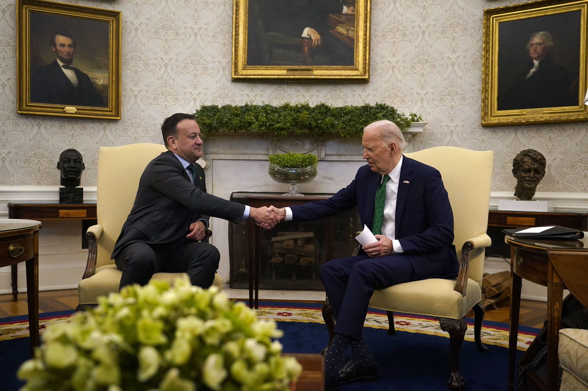 Biden critical of Netanyahu and calls for ceasefire during meeting with Varadkar