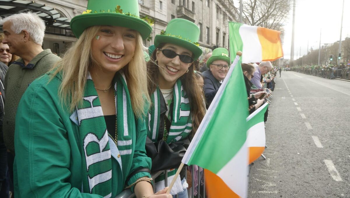 People out enjoying St Patrick's Day Parade in Dublin this afternoon. Picture: Arthur Carron/Collins Photos People out enjoying St Patrick's Day Parade in Dublin this afternoon. Picture: Arthur Carron/Collins Photos