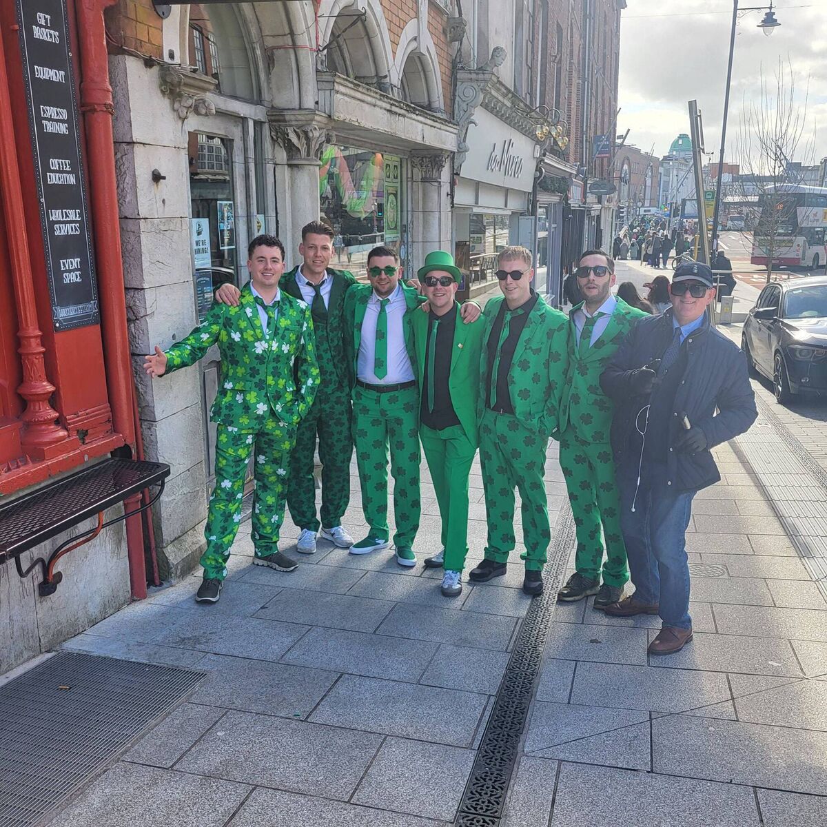 These six young men from Holland said they were constantly stopping to snap pictures with people. Picture: Liz Dunphy These six young men from Holland said they were constantly stopping to snap pictures with people. Picture: Liz Dunphy