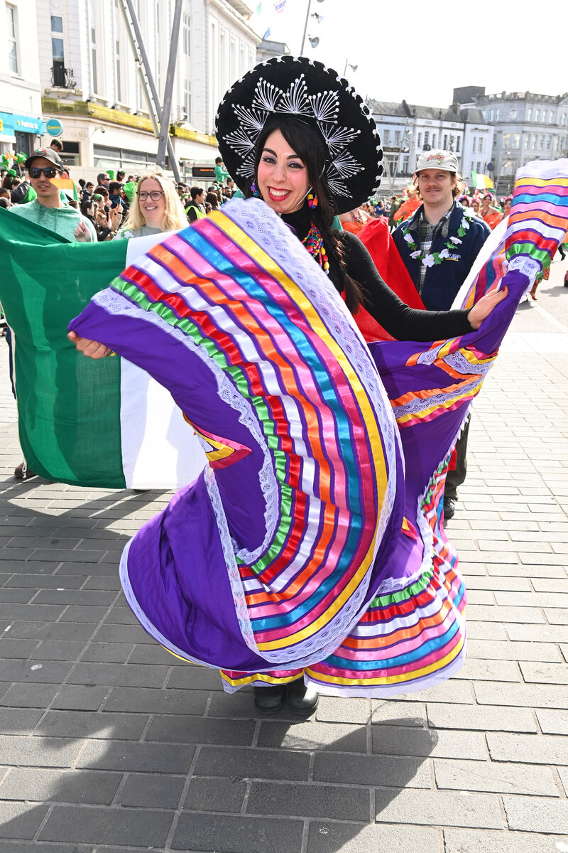 Diana celebrating Mexican culture in Cork for the St Patrick's Day parade. Picture: Larry Cummins Diana celebrating Mexican culture in Cork for the St Patrick's Day parade. Picture: Larry Cummins