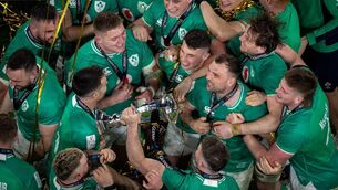 <p>Ireland celebrate winning the 2024 Guinness Six Nations Championship. Pic: INPHO/Morgan Treacy</p>