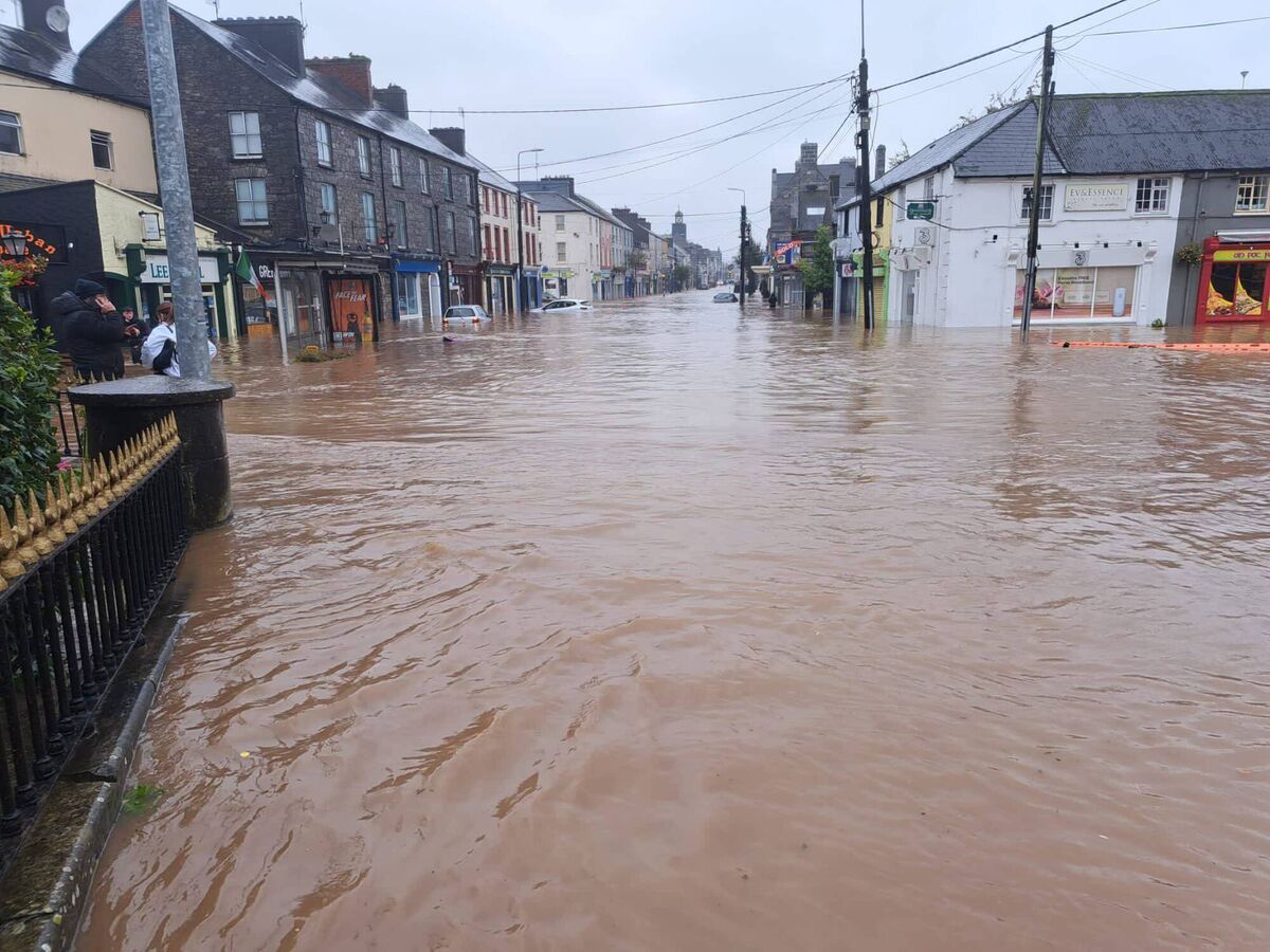 Flooding in Midleton during Storm Babet in October 2023. Picture: Cork County Council