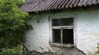 The old ruined and abandoned house in the countryside