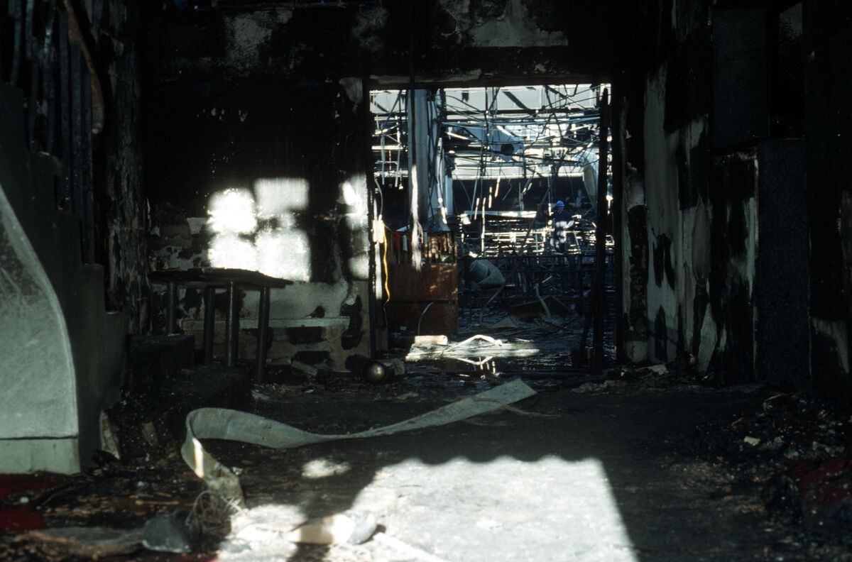  The interior of the Stardust after the fire. Picture: Eamonn Farrell/RollingNews.ie