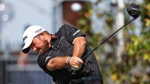 <p>WELL INSIDE 50: Shane Lowry of Ireland hits a tee shot on the ninth hole during the final round of the Arnold Palmer Invitational. Pic: Mike Ehrmann, Getty Images</p>