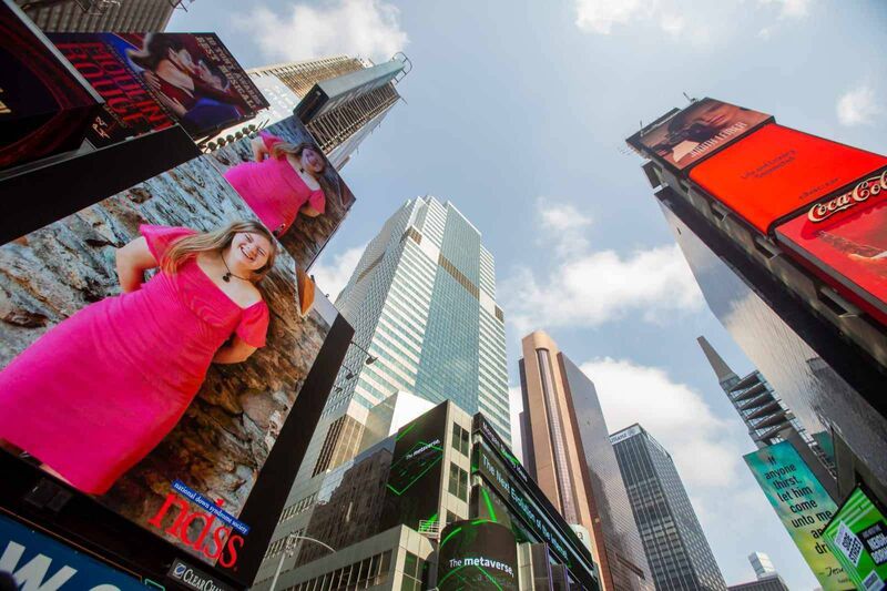 Jessie Waschkowitz from Castletownbere who appeared on a billboard in Times Square as part of an initiative to highlight inspirational people with Down syndrome. Jessie Waschkowitz from Castletownbere who appeared on a billboard in Times Square as part of an initiative to highlight inspirational people with Down syndrome.