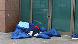 <p>Ireland today offers no shelter to far too many, or only the shelter of a shop entrance until we ask them to leave it. File picture: Larry Cummins</p>
