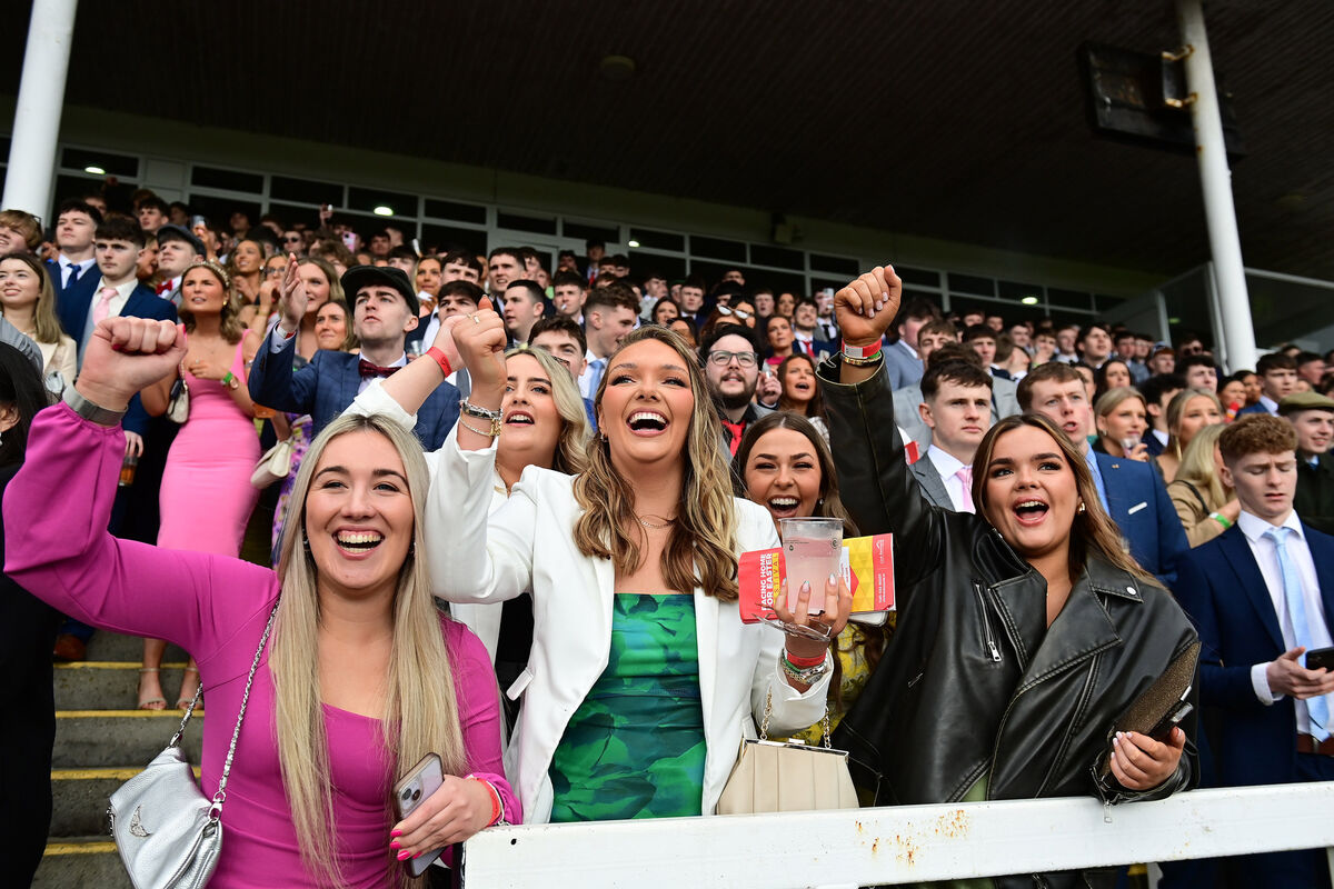 Faces at the races cheering home a winner. Pic: Healy Racing Faces at the races cheering home a winner. Pic: Healy Racing