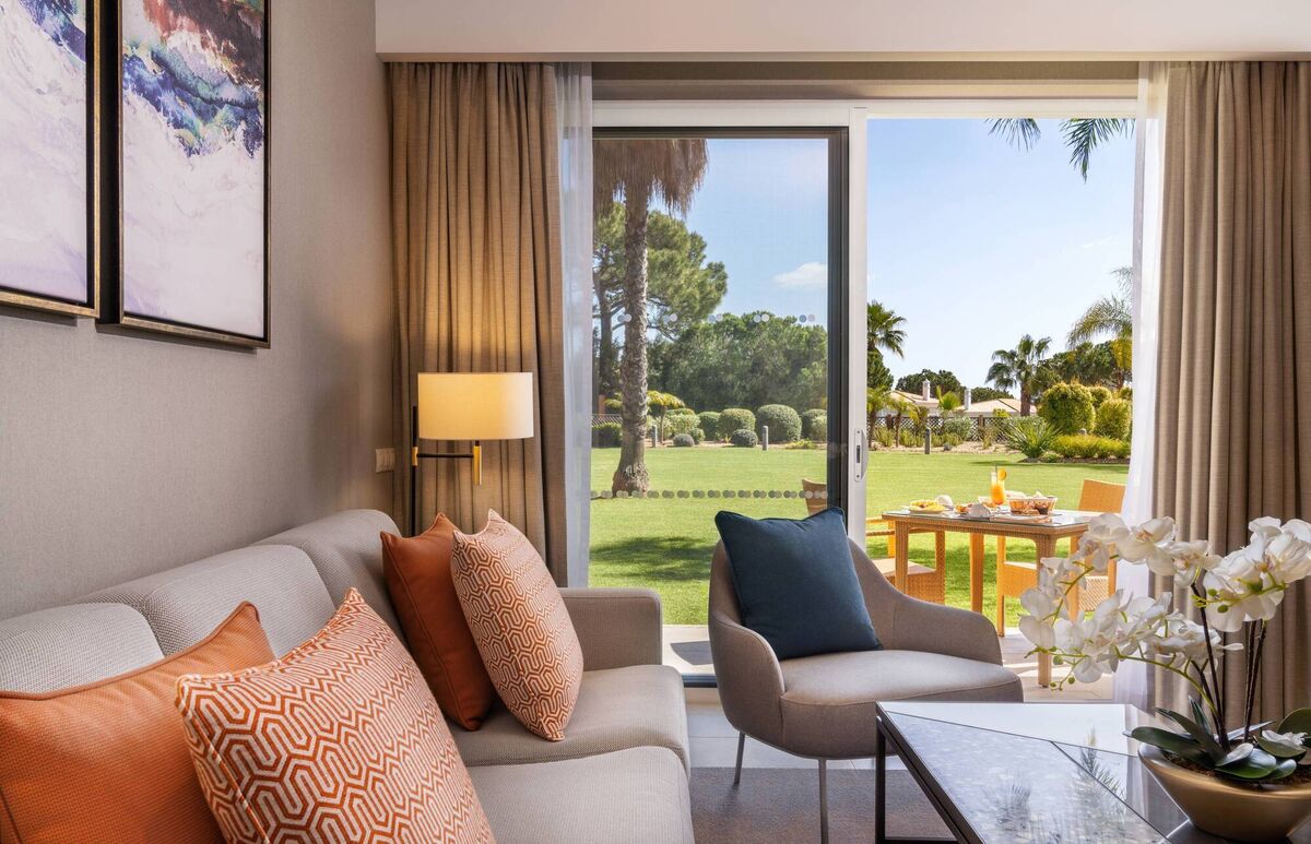 Open plan living with French doors to terrace at the Wyndham Grand Open plan living with French doors to terrace at the Wyndham Grand