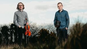 <p>Cork-based musicians Conor Arkins and Paul Clesham have launched debut album 'The Morning Thrush'. Picture: Michael Meade</p>
