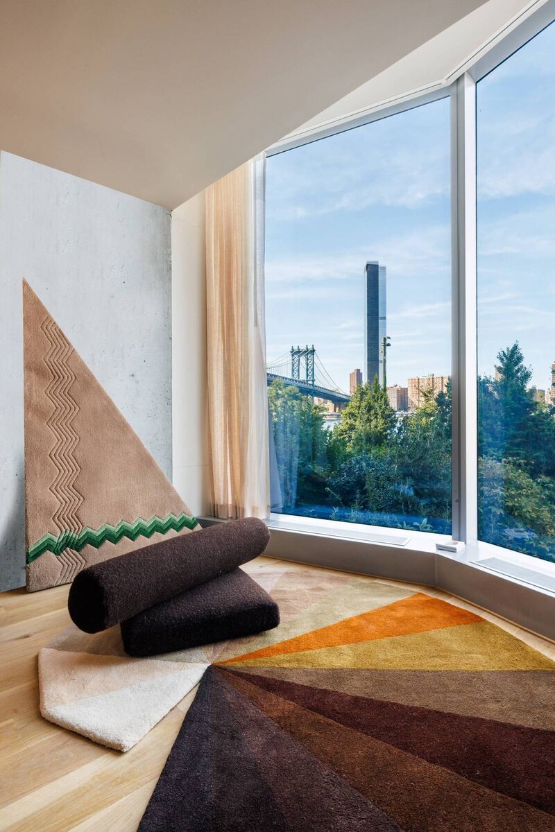 Rug and cushion designs by Rhyme Studio. Rug and cushion designs by Rhyme Studio.