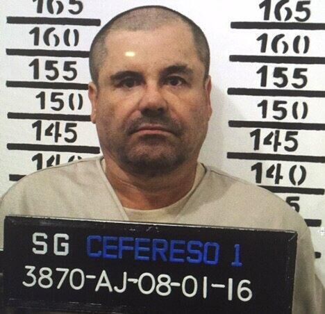Drug lord Joaquín 'El Chapo' Guzmán stands for his prison mug shot in 2016 at the Altiplano maximum security prison in Almoloya, Mexico. Picture: Mexican Federal Government/ AP Drug lord Joaquín 'El Chapo' Guzmán stands for his prison mug shot in 2016 at the Altiplano maximum security prison in Almoloya, Mexico. Picture: Mexican Federal Government/ AP