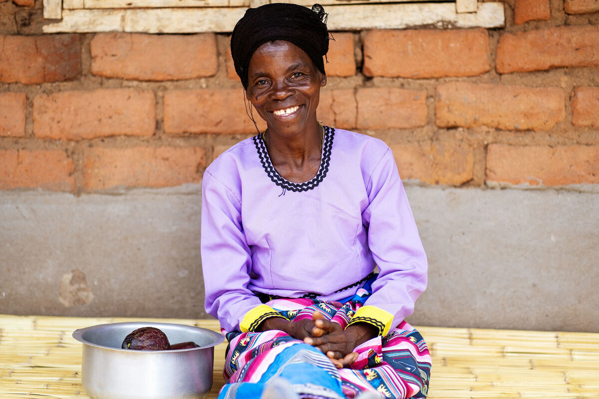 Malita Mussa, who along with her thirteen-year-old twins Patrick and Patricia appear on this year's Trocaire box, pictured outside her home in the village of Manduwasa in the Machinga region of Malawi. Picture: Brian Lawless/PA Wire Malita Mussa, who along with her thirteen-year-old twins Patrick and Patricia appear on this year's Trocaire box, pictured outside her home in the village of Manduwasa in the Machinga region of Malawi. Picture: Brian Lawless/PA Wire