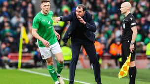 <p>MANAGING EXPECTATIONS: Waterford's John O'Shea did his prospects of landing the Republic of Ireland manager's job no harm at all on Saturday when his side were unlucky to play out a 0-0 draw with Belgium in Dublin. Photo: Inpho.</p>