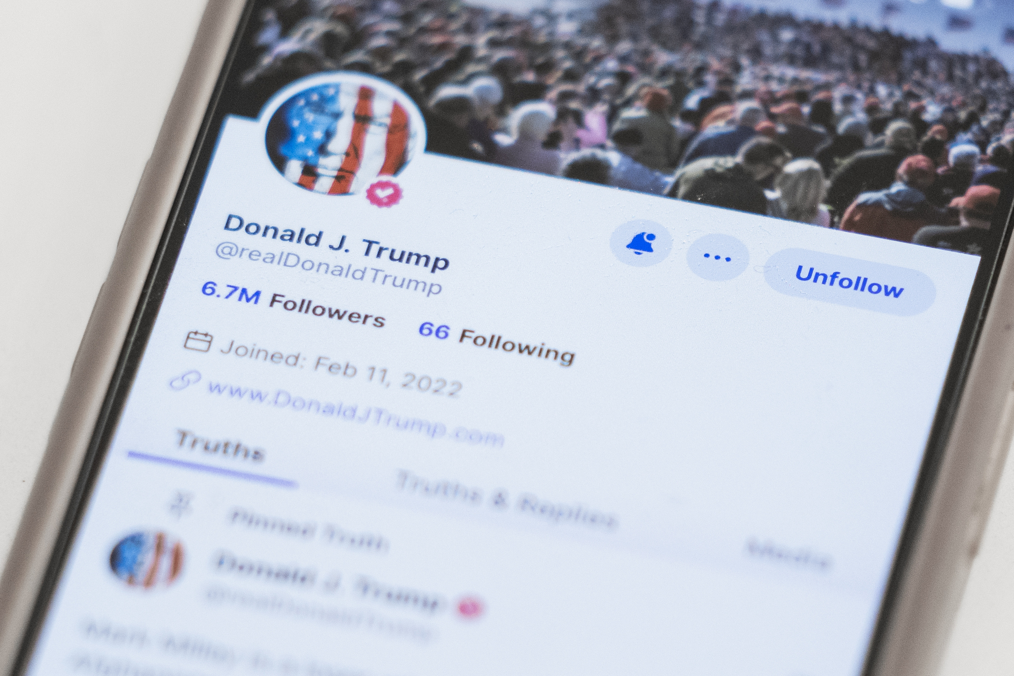Trump’s social media company soars nearly 50% in its first day of trading