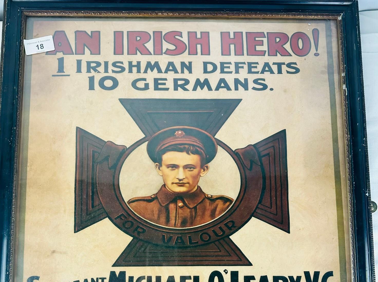 First World War recruitment poster features Cork hero