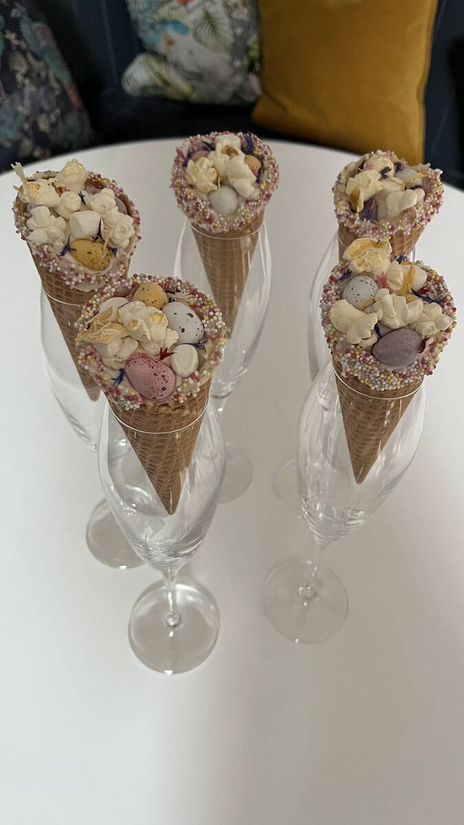 Jennifer Sheahan's egg cones.