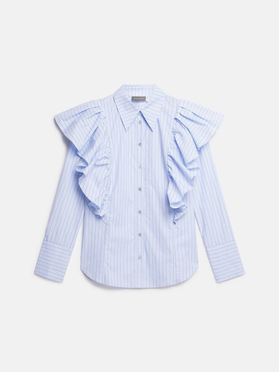 Ruffled &amp; Striped Shirt, €100, Mint Velvet at Very Ireland