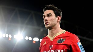 <p>EXIT DOOR: Joey Carbery of Munster. Pic: Seb Daly, Sportsfile</p>