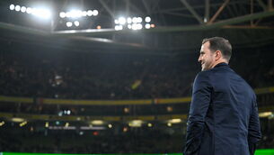 <p>GIVE IT TO JOHN: Republic of Ireland interim head coach John O'Shea before the international friendly match between Republic of Ireland and Switzerland at the Aviva Stadium in Dublin. Photo by Stephen McCarthy/Sportsfile</p>