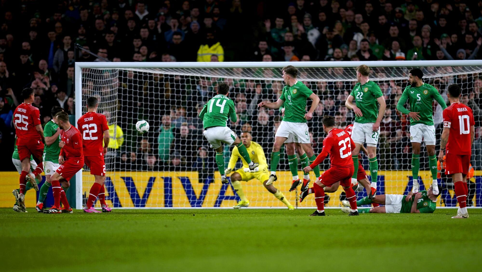 Xherdan Shaqiri ensures John O'Shea's Ireland reign ends in defeat