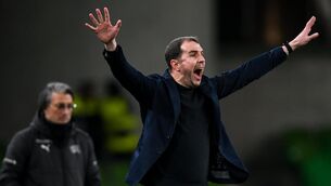 <p>SUITABLE? of Ireland interim head coach John O'Shea. Pic: Stephen McCarthy, Sportsfile</p>