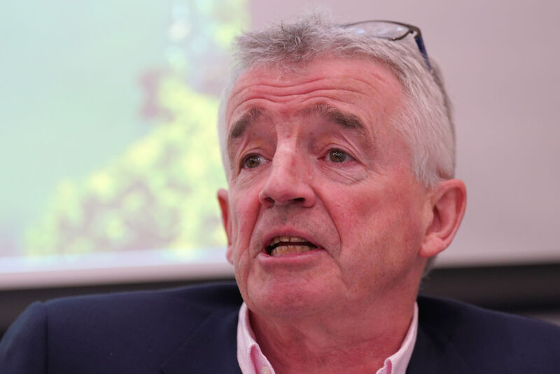 Michael O'Leary described Boeing as a 'big two-headed monster'. Picture: Brian Lawless/PA