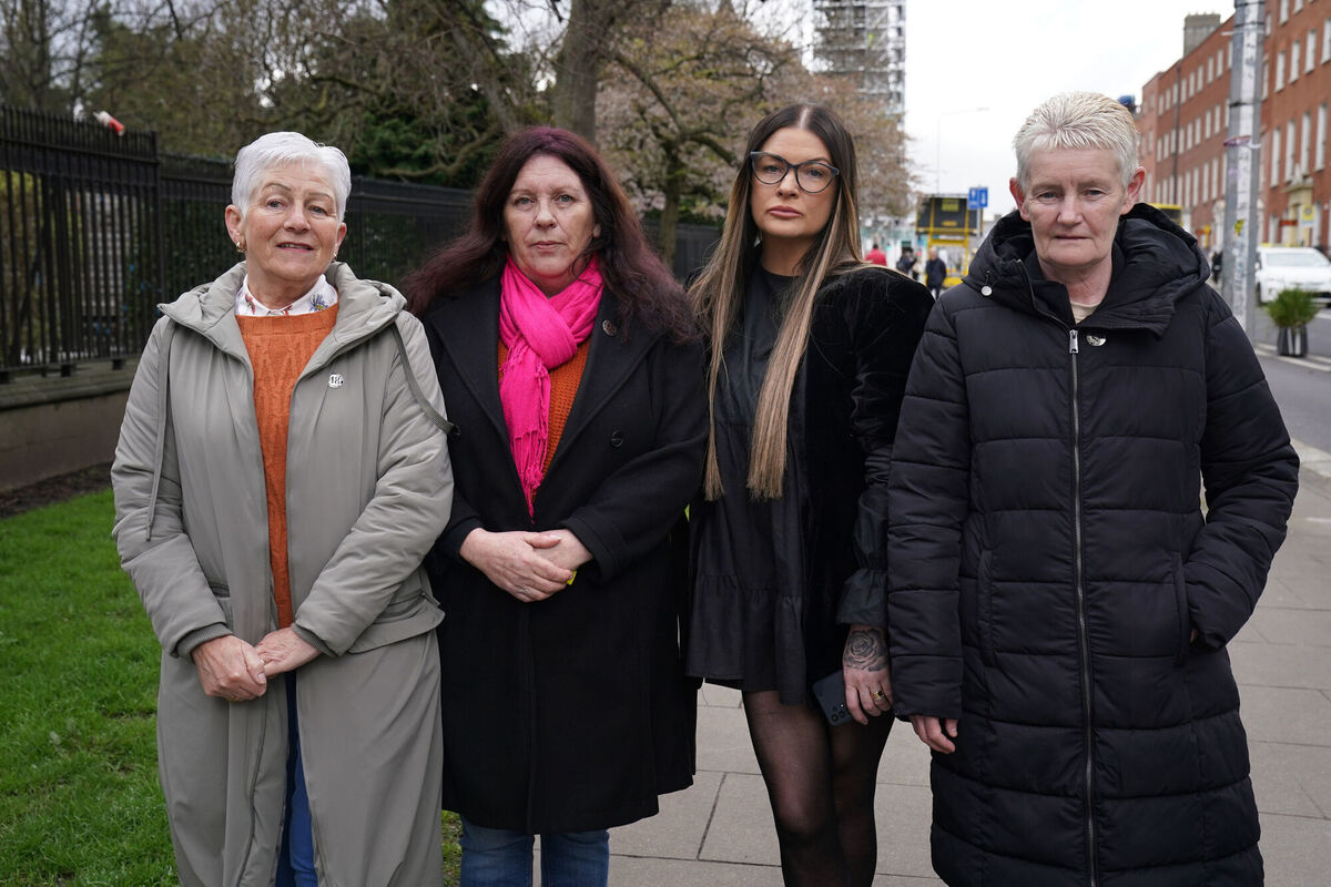 Family members and supporters (left to right) Bernie Darcy, Siobhan Kearney who lost her brother Liam Dunne, Lisa Lawlor who lost her father Francis and mother Maureen, and survivor Deirdre Dames who lost her best friend Margaret Kiernan outside Dublin Coroner's Court on Thursday where the coroner in the Stardust inquest is due to charge the jury. Picture: Brian Lawless/PA Family members and supporters (left to right) Bernie Darcy, Siobhan Kearney who lost her brother Liam Dunne, Lisa Lawlor who lost her father Francis and mother Maureen, and survivor Deirdre Dames who lost her best friend Margaret Kiernan outside Dublin Coroner's Court on Thursday where the coroner in the Stardust inquest is due to charge the jury. Picture: Brian Lawless/PA