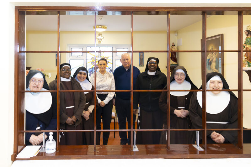 Sr Canice Conan, Sr Mary Agnes, Sr Analiza, Sr Choolwe, Sr Dominic and Mother Rosario with Ciara Phelan and Fr Dunphy. Picture: Patrick Browne Sr Canice Conan, Sr Mary Agnes, Sr Analiza, Sr Choolwe, Sr Dominic and Mother Rosario with Ciara Phelan and Fr Dunphy. Picture: Patrick Browne