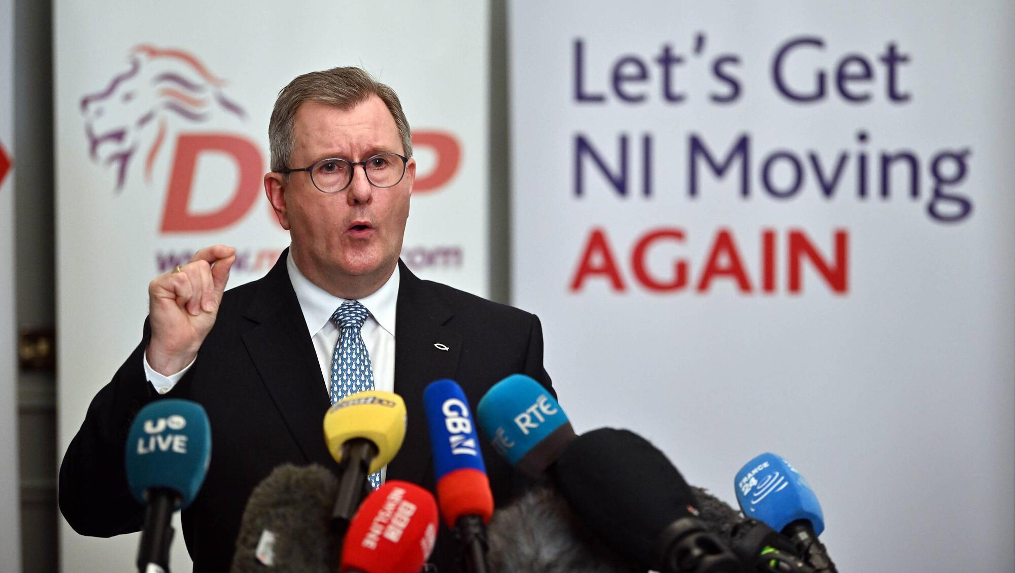 Jeffrey Donaldson steps down as DUP leader amid ‘historical’ sex offence charges